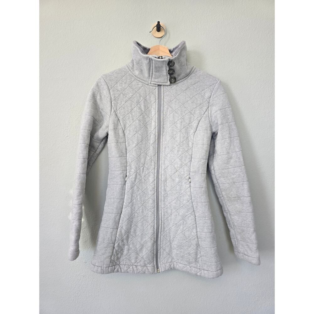 The North Face Women’s Quilted Jacket Size S Light Gray Cozy Core Outwear Cotton